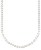 "belle De Mer Pearl Necklace, 22"" 14k Gold A+ Akoya Cultured Pearl Strand (7-7-1/2mm)"