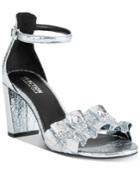 Kenneth Cole Reaction Women's Rise Ruffle Block-heel Sandals Women's Shoes