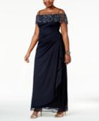 Xscape Plus Size Off-the-shoulder Gown