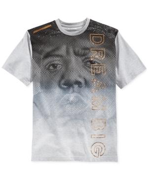 Sean John Men's Biggie Herringbone Graphic-print T-shirt