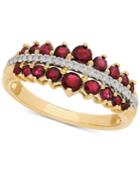Ruby (1 Ct. T.w.) & Diamond Accent Ring In 14k Gold