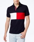 Tommy Hilfiger Men's Logo Carson Colorblocked Stretch Polo