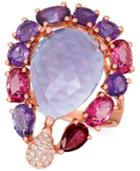 Le Vian Multi-gemstone (10-5/8 Ct. T.w.) & Diamond (1/8 Ct. T.w.) Ring In 14k Rose Gold