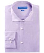 Vince Camuto Slim-fit Deep Purple Chambray Dress Shirt