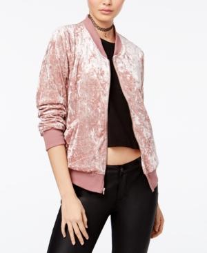 Shift Juniors' Velvet Bomber Jacket, Only At Macy's
