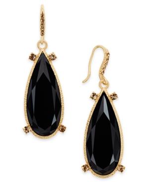 Inc International Concepts Gold-tone Large Stone Drop Earrings, Only At Macy's
