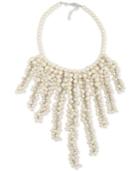 Carolee Silver-tone Imitation Pearl Statement Necklace