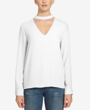 1.state Long-sleeve Choker Top