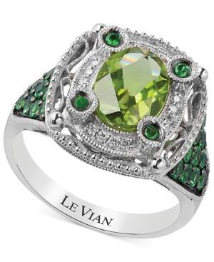 Le Vian Multi-stone And Diamond Accent Ring In 14k White Gold (2-1/3 Ct. T.w.)