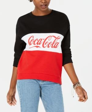 Freeze 24-7 Juniors' Coca-cola Colorblock Sweatshirt