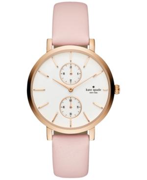 Kate Spade New York Women's Monterey Pink Leather Strap Watch 38mm