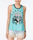 Rebellious One Juniors' Cutout-back Graphic Tank