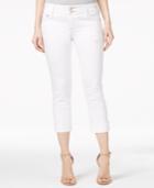 Dittos Cropped White Wash Skinny Jeans