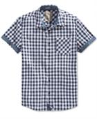 Guess Men's Short Sleeve Check Shirt