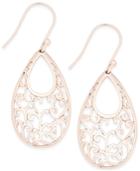 Giani Bernini 18k Rose Gold-plated Sterling Silver Scroll Drop Earrings, Only At Macy's