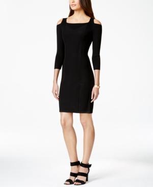 Calvin Klein Cold-shoulder Bodycon Sweater Dress