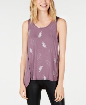 Material Girl Juniors' Lightening Bolt Tank Top, Created For Macy's