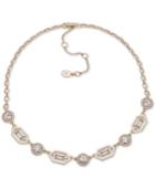 Ivanka Trump Gold-tone Stone & Crystal Link Collar Necklace, 16 + 3 Extender