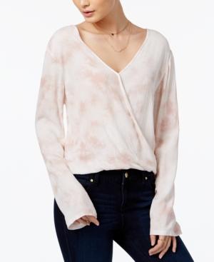 American Rag Tie-dyed Surplice Peasant Blouse, Only At Macy's