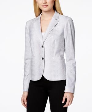 Calvin Klein Printed Two-button Notched-collar Jacket