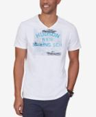 Nautica Men's Hudson Sailing School Graphic-print V-neck T-shirt