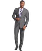 Kenneth Cole Reaction Charcoal Pinstripe Slim-fit Suit