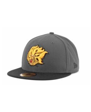 New Era Arkansas Pine Bluff Golden Lions 2 Tone Graphite And Team Color 59fifty Cap