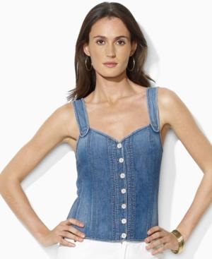 Lauren Jeans Co. Top, Cara Denim Corset