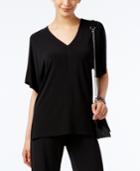Alfani V-neck High-low Top, Only At Macy's