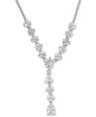 Arabella Swarovski Zirconia 18 Lariat Necklace In Sterling Silver