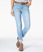 Vanilla Star Juniors' Ripped Marco Wash Skinny Jeans