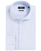 Boss Men's Slim-fit Textured Cotton Dress Shirt