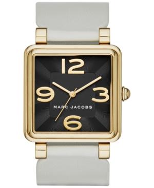 Marc Jacobs Women's Vic White Leather Strap Watch 34mm Mj1440