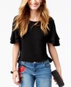 Inc International Concepts Petite Tiered-sleeve Top, Created For Macy's