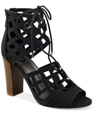 G By Guess Iniko Caged Lace-up Sandals Women's Shoes