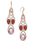 I.n.c. Gold-tone Crystal & Stone Chandelier Earrings, Created For Macy's