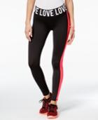 Material Girl Active Love Graphic Leggings, Only At Macy's