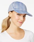 Inc International Concepts Striped Cotton Baseball Cap, Created For Macy's