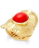 Thalia Sodi Gold-tone Red Stone Fan Stretch Ring, Only At Macy's