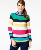 American Living Striped Long-sleeve Sweater, Only At Macy's
