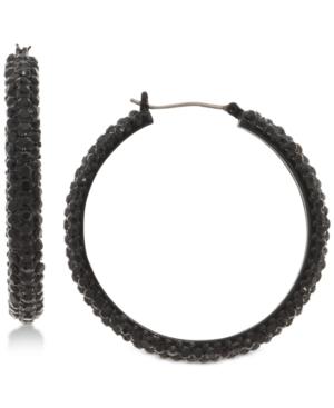 Dkny Micro-pave Hoop Earrings, Created For Macy's