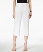 Nydj Kate Spotless White Wash Culotte Jeans