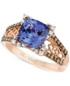 Le Vian Tanzanite (2 Ct. T.w.) And Diamond (3/8 Ct. T.w.) Ring In 14k Rose Gold