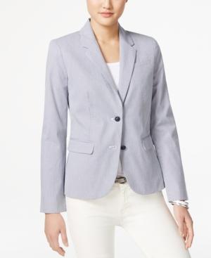 Tommy Hilfiger Striped Two-button Blazer