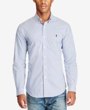 Polo Ralph Lauren Men's Slim-fit Striped Poplin Shirt