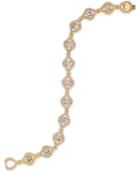 Charter Club Gold-tone Crystal Link Bracelet, Created For Macy's