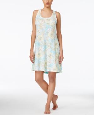 Miss Elaine Floral-print Short Nightgown