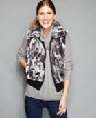 The Fur Vault Pieced Rabbit Fur Vest