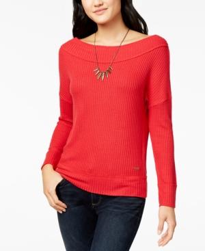 Lucky Brand Convertible Waffle-knit Top