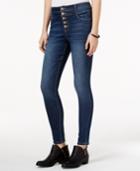 Tinseltown Juniors' High-waist Five-button Skinny Jeans